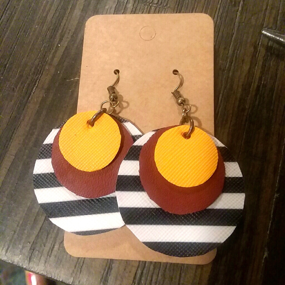 3/$12 Leather earrings